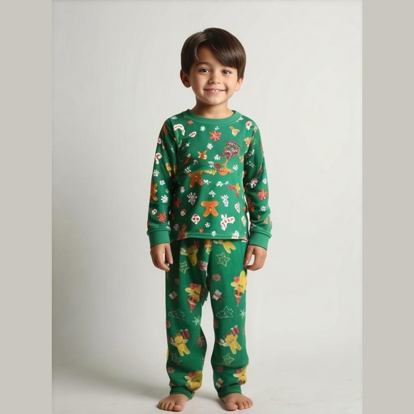 Cat and jack boys Christmas night pants size 8/10 - Picture 1 of 2